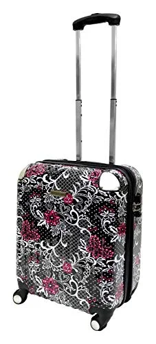KARRIAGE-MATE Hardside Carryon Expandable Luggage with Spinner Wheels, TSA Lock (Paisley and Butterfly) KARRIAGE-MATE Hardside Carryon Expandable Luggage with Spinner Wheels, TSA Lock (Paisley and Butterfly)