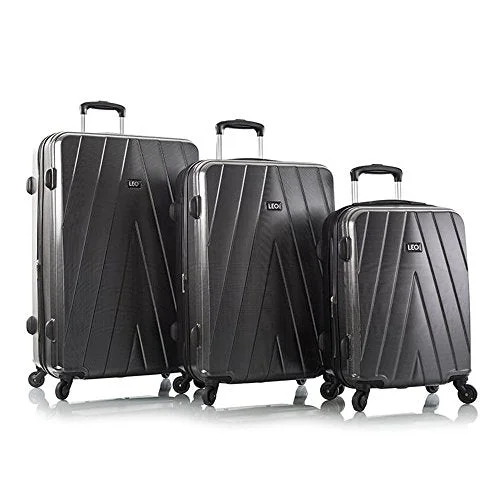 Leo by Heys - Legacy Hard Side Spinner Luggage 3pc Set - 31", 27" & 21.5" (Carbon Fiber)