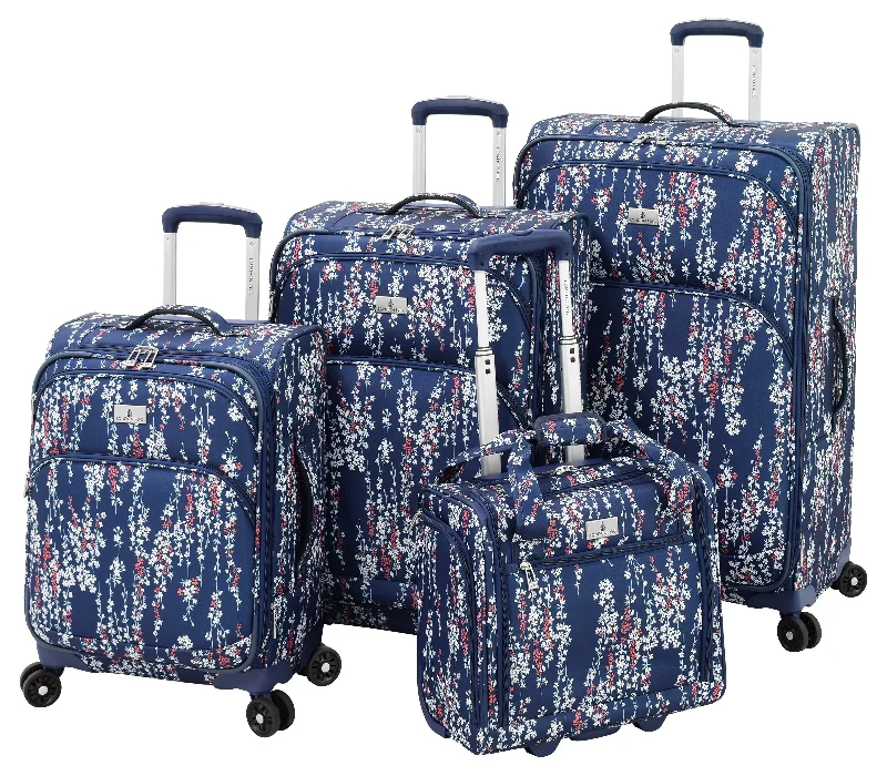 Navy White Floral