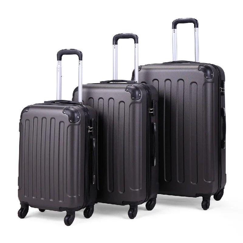 Luggage Sets, Expandable Hardside Suitcases Carry on 3 Piece Set Trolley Case with Double Spinner Wheels TSA Lock Password Box Luggage Sets, Expandable Hardside Suitcases Carry on 3 Piece Set Trolley Case with Double Spinner Wheels TSA Lock Password Box