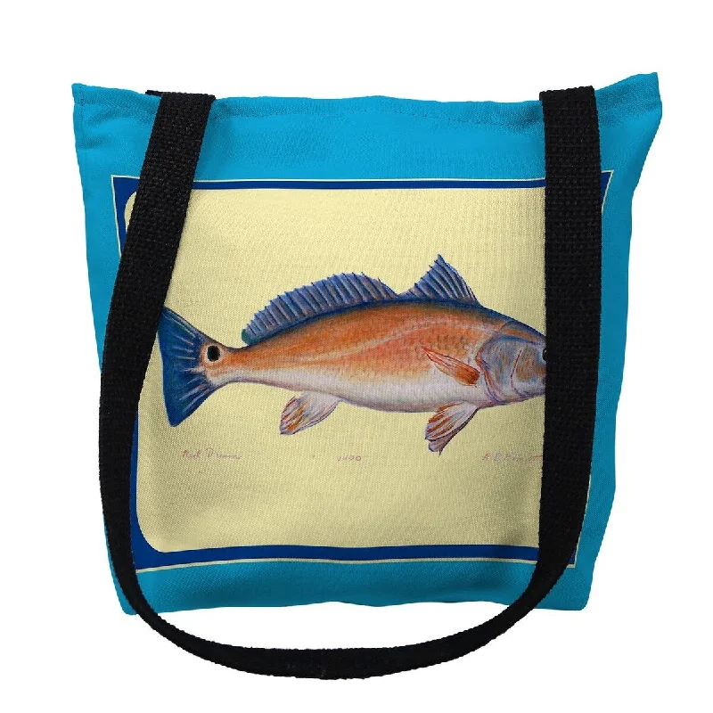 Multi Fish III Border Small Tote Bag 13x13