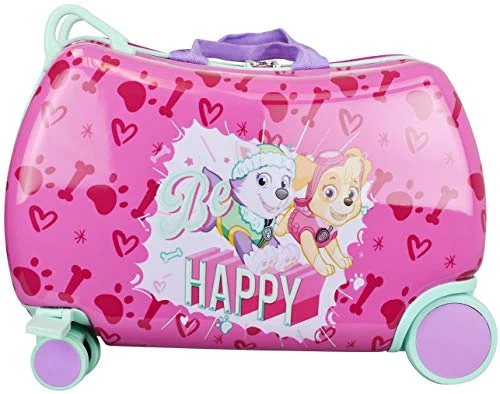Nickelodeon Paw Patrol Boys - Girls Carry On Luggage 20" Kids Ride-On Trunky Suitcase (GIRL MULTI) Nickelodeon Paw Patrol Boys - Girls Carry On Luggage 20" Kids Ride-On Trunky Suitcase (GIRL MULTI)