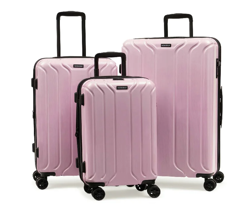 New York Elite Lightweight Expandable 3 Piece spinner (20/24/28) set with 3 packing cubes