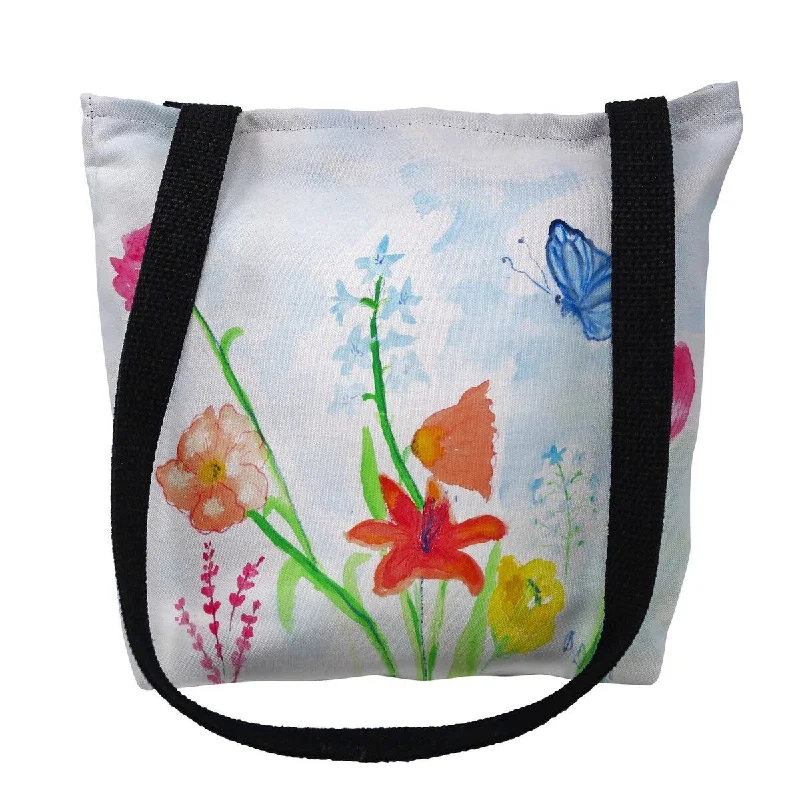 Pastel Garden Small Tote Bag 13x13