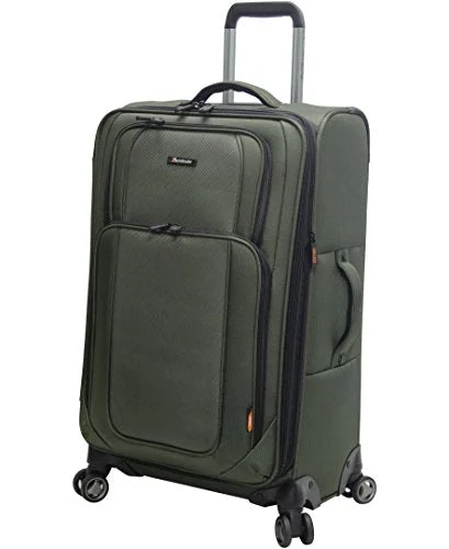 Pathfinder Presidential Designer Luggage Collection - Expandable 29 Inch Softside Bag - Durable Large Lightweight Checked Suitcase with 8-Rolling Spinner Wheels (Olive) Pathfinder Presidential Designer Luggage Collection - Expandable 29 Inch Softside Bag - Durable Large Lightweight Checked Suitcase with 8-Rolling Spinner Wheels (Olive)