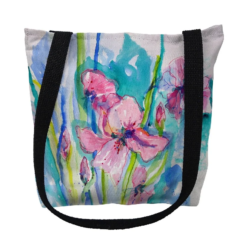 Pink Iris Small Tote Bag 13x13