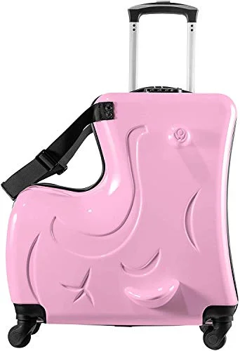 Pink Suitcase kid suitcase kid luggage kid travel Fashionable appearance Rideable Funny suitcase Add fun to the journey kid gift 24in Recommended age 2-12 years old Girl suitcase Pink Suitcase kid suitcase kid luggage kid travel Fashionable appearance Rideable Funny suitcase Add fun to the journey kid gift 24in Recommended age 2-12 years old Girl suitcase