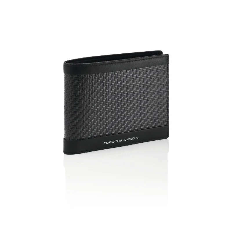 PORSCHE DESIGN by Bric's CARBON Wallet 4 CC Coin Case (Black)