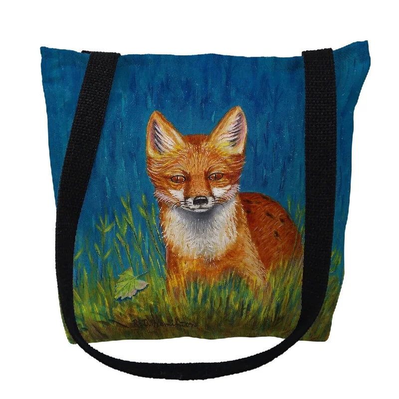 Red Fox Small Tote Bag 13x13