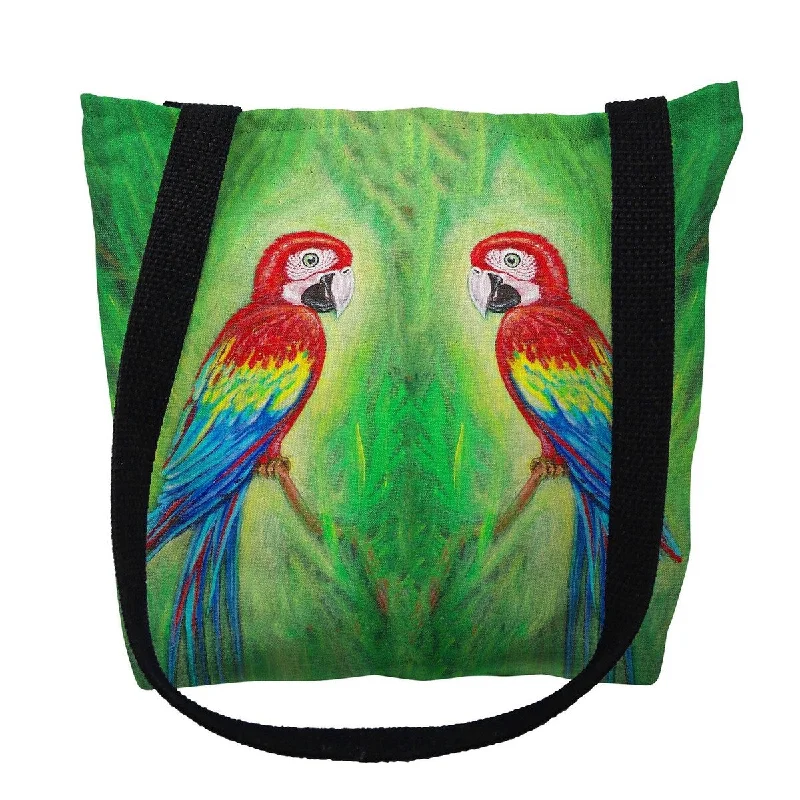 Red Macaws Small Tote Bag 13x13