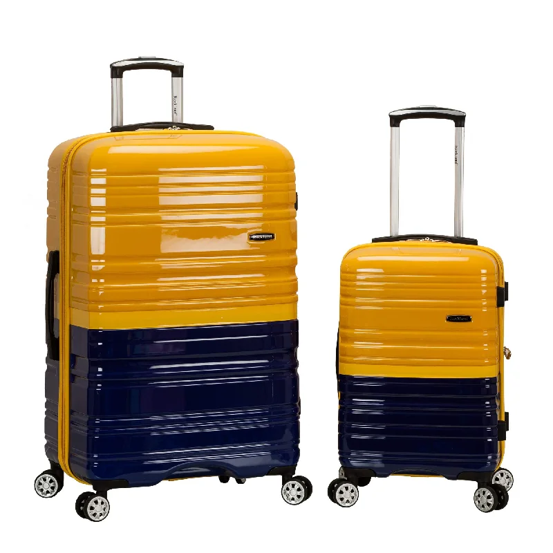Rockland 20", 28" 2 Pc Expandable Polycarbonate Spinner Set, 2Tonenavy