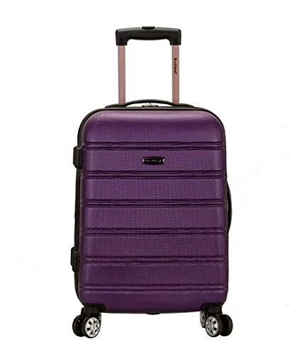 Rockland Melbourne Hardside Expandable Spinner Wheel Luggage, Purple, Carry-On 20-Inch Rockland Melbourne Hardside Expandable Spinner Wheel Luggage, Purple, Carry-On 20-Inch