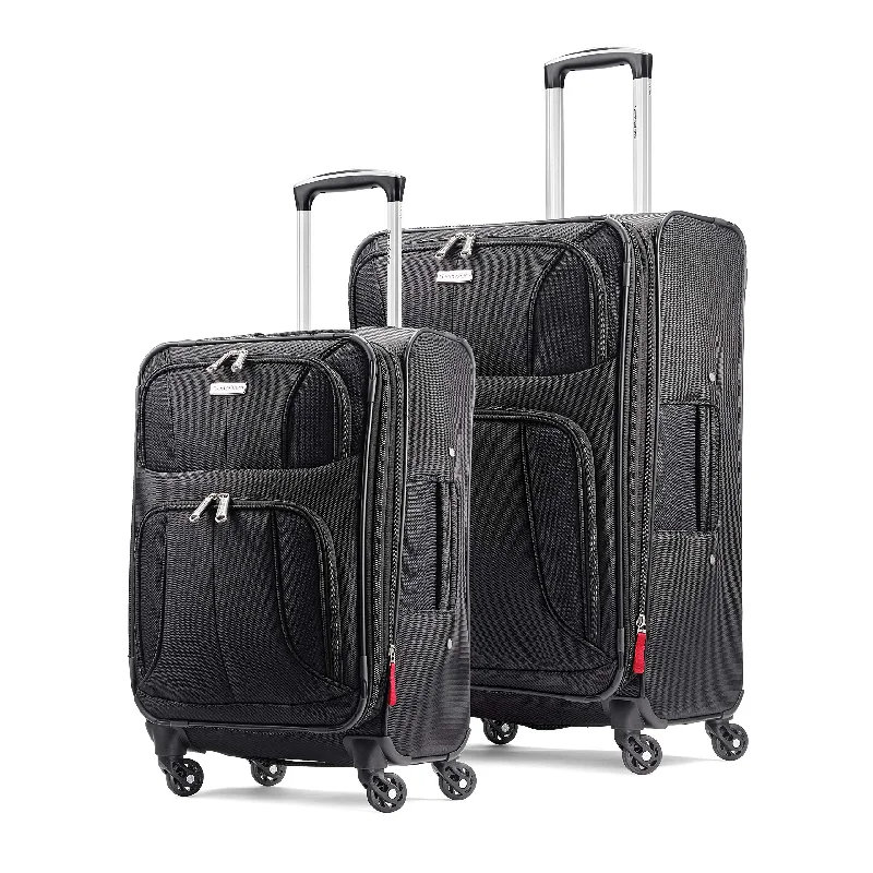Samsonite Aspire xLite Expandable Softside 2-Piece Luggage Set (20/29) with Spinner Wheels, Black