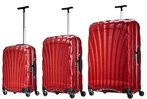 Samsonite Luggage Black Label Cosmolite 3 Piece Spinner Luggage Set (One size, Red)