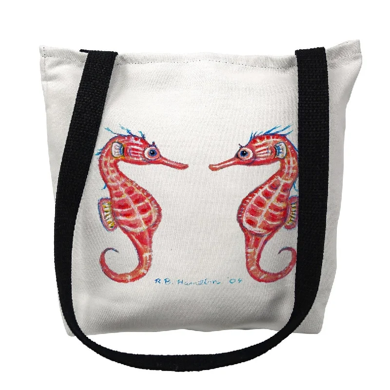 Seahorses Small Tote Bag 13x13