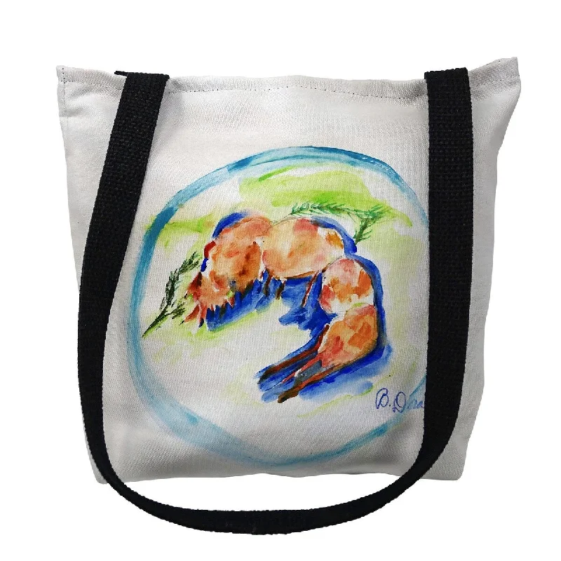 Shrimp Plate Small Tote Bag 13x13