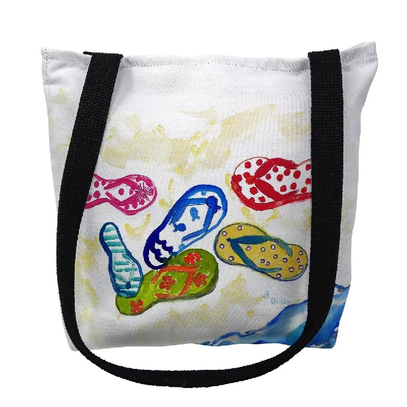 Six Flip Flops Small Tote Bag 13x13