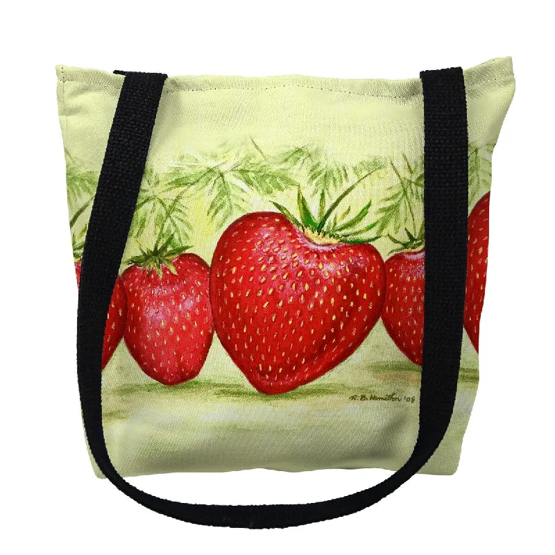 Strawberries Small Tote Bag 13x13