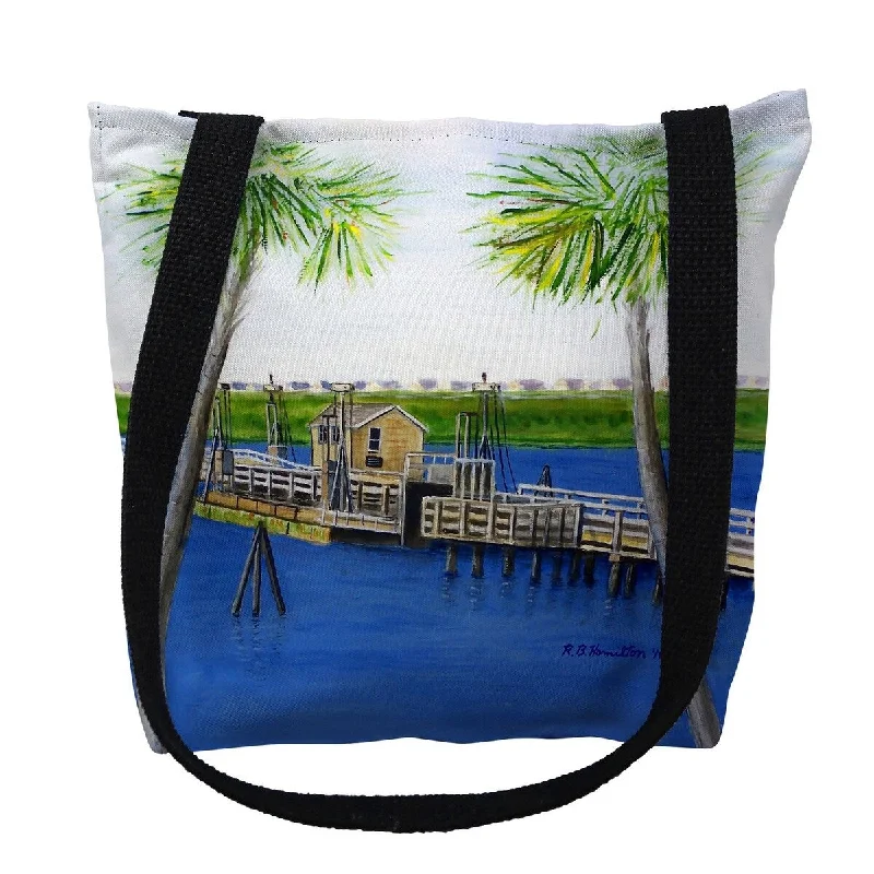Sunset Beach, NC Bridge Small Tote Bag 13x13