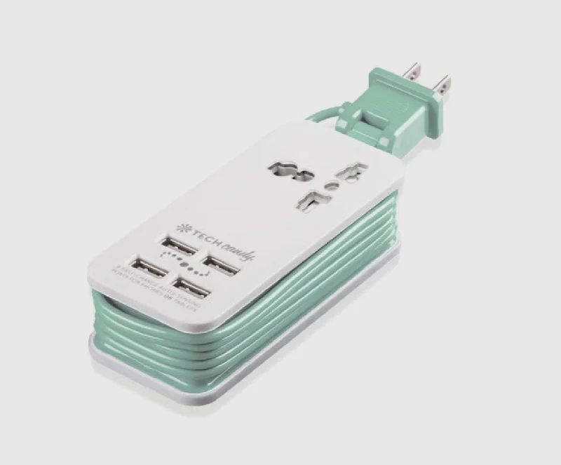 Tech Candy - Power Trip Outlet + Usb Travel Charging Station- $39.99