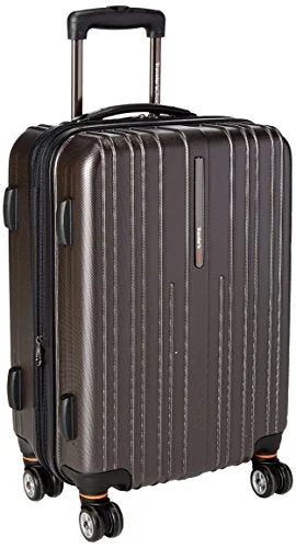Traveler's Choice Tasmania 100% Pure Polycarbonate Expandable Spinner Luggage, Dark Brown, Carry-on 20-Inch Traveler's Choice Tasmania 100% Pure Polycarbonate Expandable Spinner Luggage, Dark Brown, Carry-on 20-Inch
