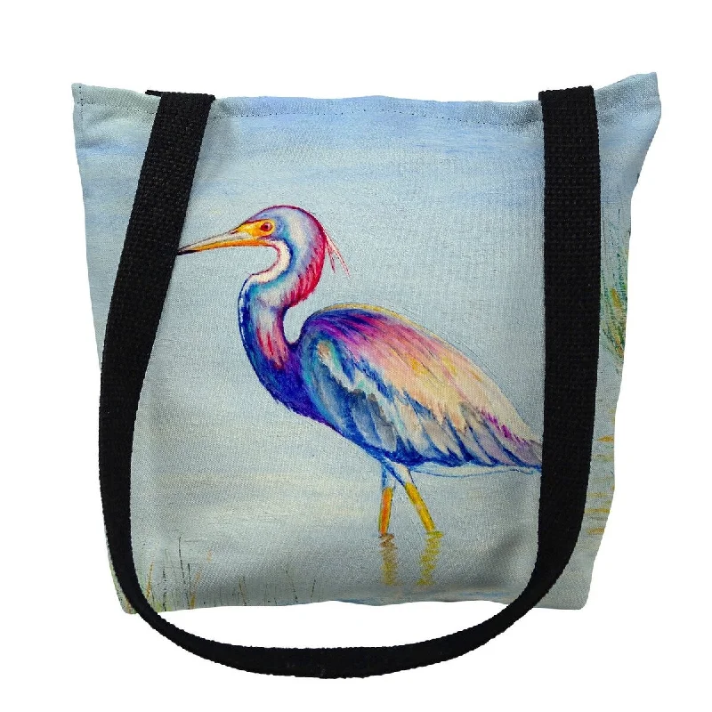 Tri-Colored Heron Small Tote Bag 13x13
