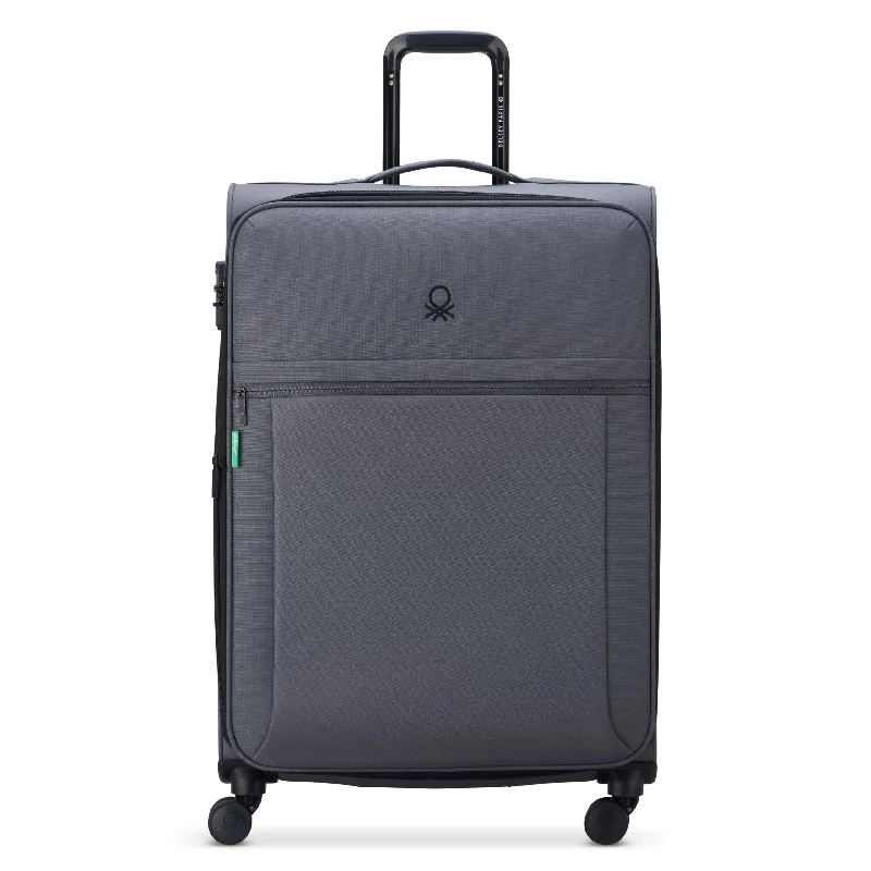 United Colors of Benetton Be Softside Expandable Luggage with Spinner Wheels (Checked-Large 27 Inch)