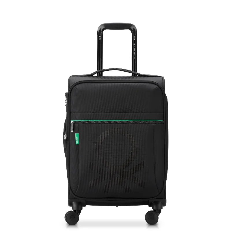 United Colors of Benetton Color Block Softside Expandable Luggage with Spinner Wheels ( Carry-On 19 Inch)