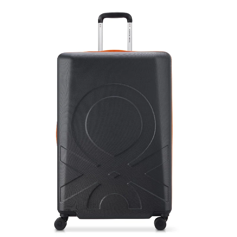 United Colors of Benetton Fabrica Hardside Luggage with Spinner Wheels (Checked-Large 27 Inch)