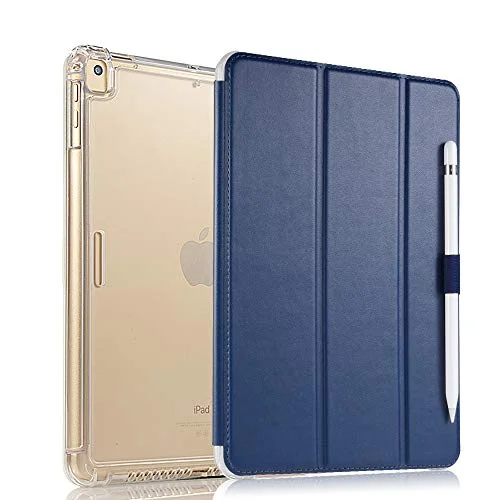 Valkit iPad Pro 9.7 Case 2016 (Old Model), Smart Slim Stand Translucent Frosted Back Cover for Apple iPad Pro 9.7 Inch (A1673 A1674 A1675) with Auto Wake/Sleep, Navy Blue