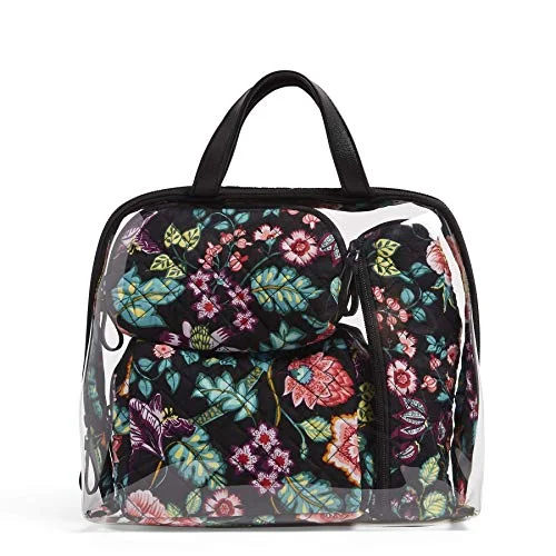 Vera Bradley Iconic 4 Pc. Cosmetic Set,  Vines Floral, One Size