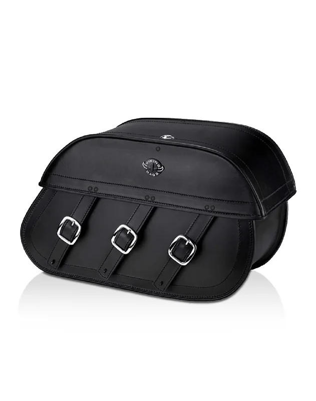 34L - Trianon Extra Large Leather Motorcycle Saddlebags for Harley Softail Heritage FLHC/S 34L - Trianon Extra Large Leather Motorcycle Saddlebags for Harley Softail Heritage FLHC/S