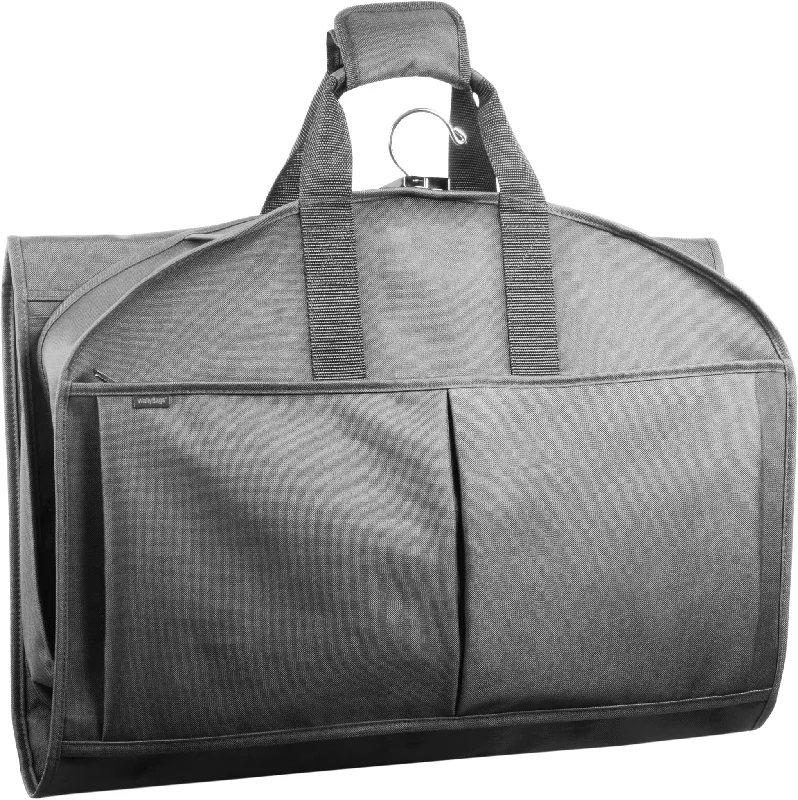 48" Deluxe Tri-Fold Travel Garment Bag with three pockets