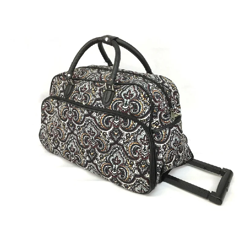 World Traveler Boutique Collection 21-Inch Rolling Upright Carry-On Duffel Bag