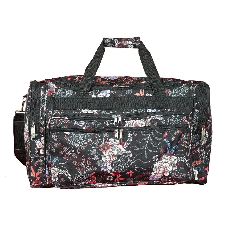 World Traveler Flower 22-inch Lightweight Duffle Bag