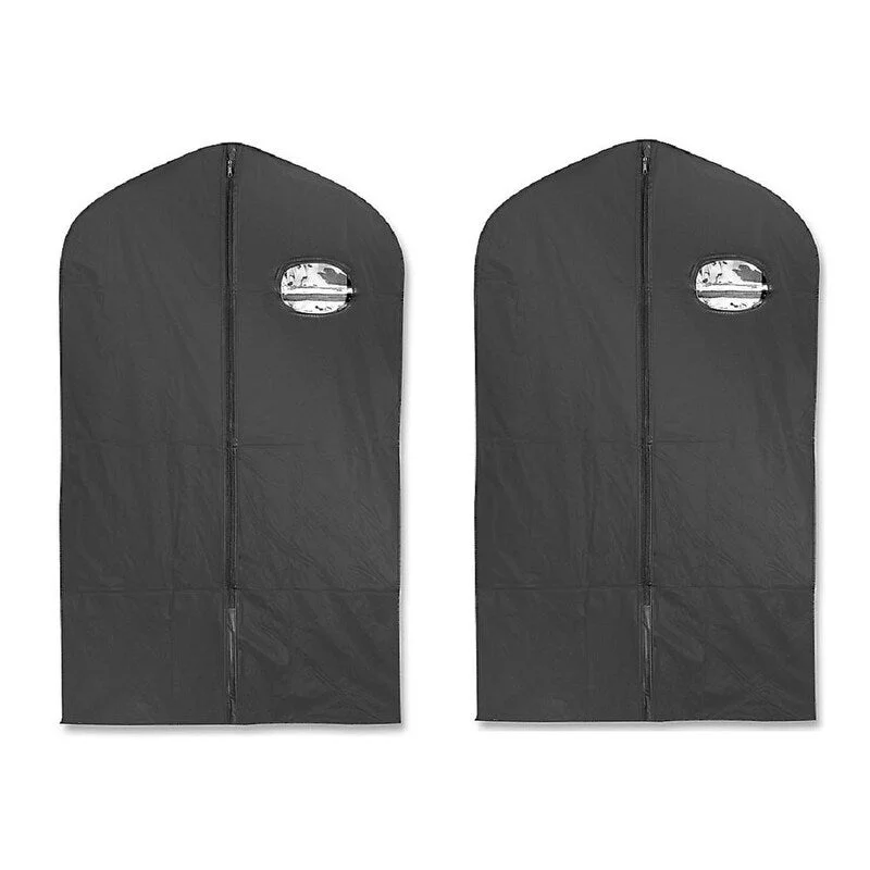 Zipper Garment Bag for Suits, Dress, Jacket, Perfect for Travel/Storage, Durable, Resistant with Window -24 x 40"
