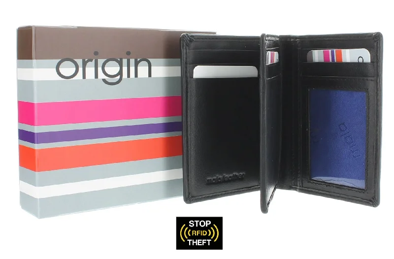 Slim money clips for minimalist wallets Cowhide Leather Passport Covers & Wallets with a Rustic Western LookMala Leather ORIGIN Collection Compact Leather Bi-Fold Wallet With RFID Protection 172_5