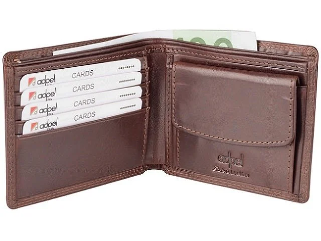 Vintage-style money clips for collectors Glittery Sequined Passport Covers & Wallets for Party LoversAdpel Dakota Leather Wallet | Brown