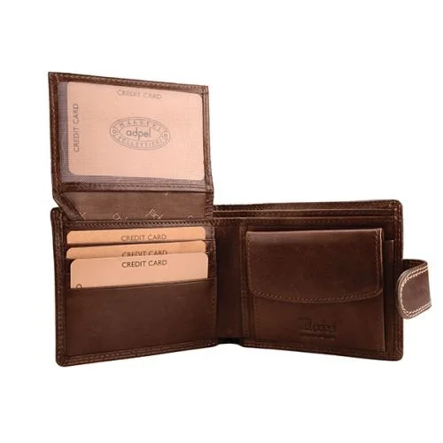 Top-rated money clips for everyday use Leather Passport Covers & Wallets with Handmade Stitching for Luxury TravelersAdpel Dakota Leather Wallet With License Pocket | Brown
