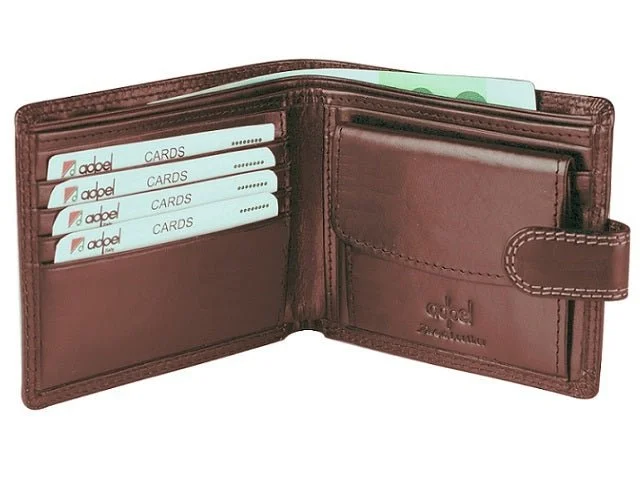 Money clips vs traditional wallets Vintage-Style Passport Covers & Wallets with Brass Hardware for Retro EnthusiastsAdpel Dakota Leather Wallet With Tab | Brown