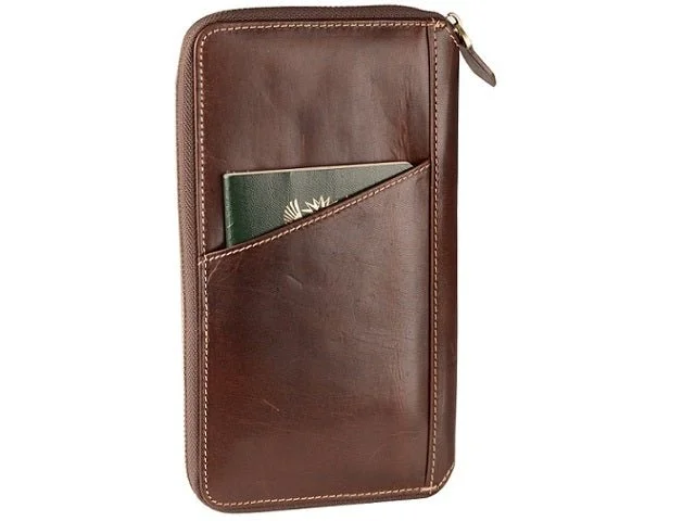 Elegant money clips for weddings Vegan Leather Passport Covers & Wallets for Environmentally Conscious PeopleAdpel Sonic Travel Wallet | Brown