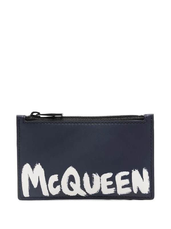 Elegant money clips for weddings Monogrammed Leather Passport Covers & Wallets as Personalized GiftsAlexander Mcqueen Men's Wallets blue