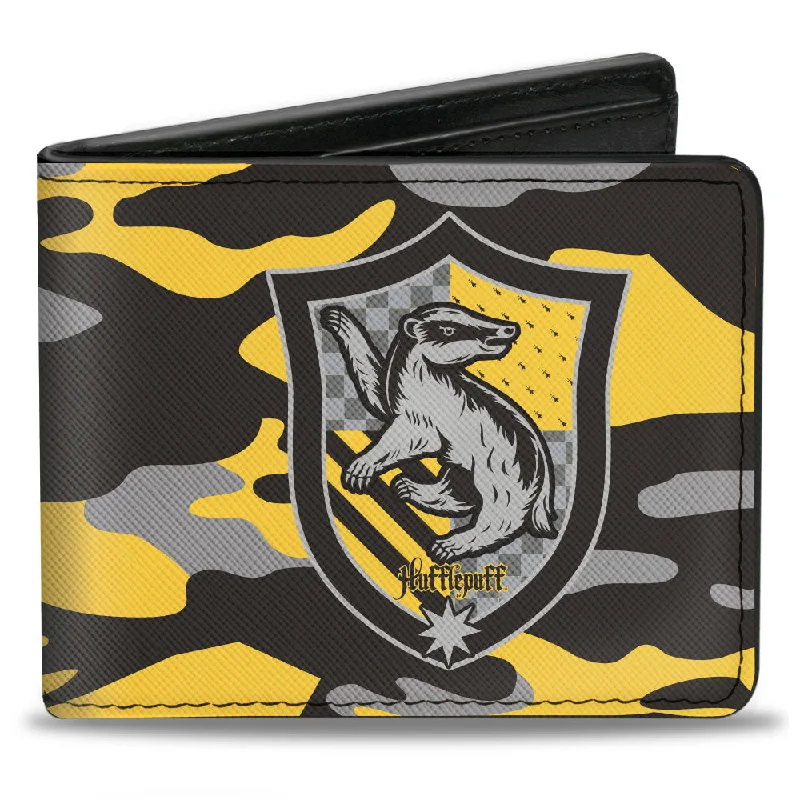 How to clean and maintain metal money clips Glittery Sequined Passport Covers & Wallets for Party LoversBi-Fold Wallet - Harry Potter Hufflepuff Crest Camo Yellow Grays Black
