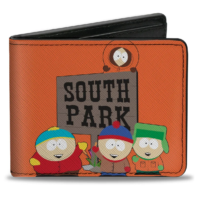 Lightweight money clips for travel Glittery Sequined Passport Covers & Wallets for Party LoversBi-Fold Wallet - SOUTH PARK Sign Group Pose Orange Lightweight money clips for travel Glittery Sequined Passport Covers & Wallets for Party LoversBi-Fold Wallet - SOUTH PARK Sign Group Pose Orange