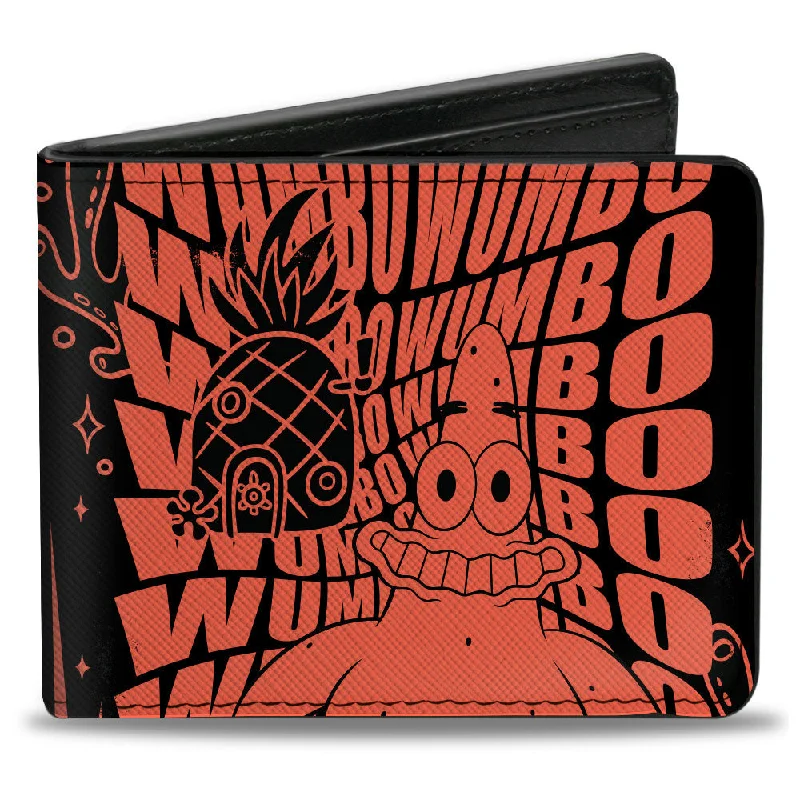 Money clips with built-in bottle openers Monogrammed Leather Passport Covers & Wallets as Personalized GiftsBi-Fold Wallet - SpongeBob Patrick Star WUMBO Pose Black/Red