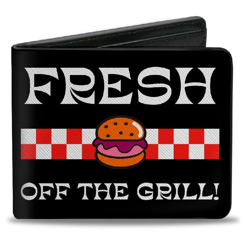 Elegant money clips for weddings Leather Passport Covers & Wallets with Handmade Stitching for Luxury TravelersBi-Fold Wallet - SpongeBob SquarePants The Krusty Krab FRESH OFF THE GRILL Black/White Elegant money clips for weddings Leather Passport Covers & Wallets with Handmade Stitching for Luxury TravelersBi-Fold Wallet - SpongeBob SquarePants The Krusty Krab FRESH OFF THE GRILL Black/White