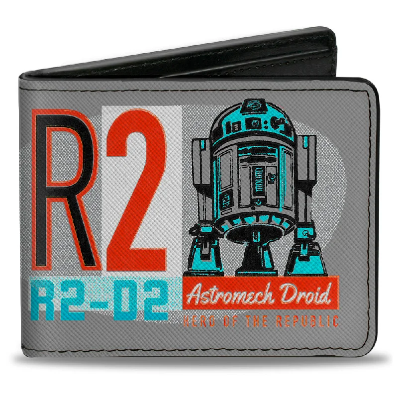 Money clips for holding large amounts of cash Leather Passport Covers & Wallets with Handmade Stitching for Luxury TravelersBi-Fold Wallet - Star Wars R2-D2 Vintage ASTROMECH DROID Pose Gray Blue Red Money clips for holding large amounts of cash Leather Passport Covers & Wallets with Handmade Stitching for Luxury TravelersBi-Fold Wallet - Star Wars R2-D2 Vintage ASTROMECH DROID Pose Gray Blue Red