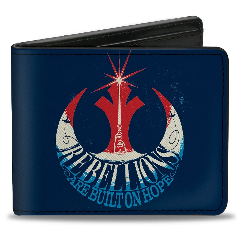 Stainless steel money clips for durability Silver-Plated Passport Covers & Wallets with Gemstone Accents for Elegant WomenBi-Fold Wallet - Star Wars Rebel Alliance Americana REBELLIONS ARE BUILT ON HOPE Blues/Red/White Stainless steel money clips for durability Silver-Plated Passport Covers & Wallets with Gemstone Accents for Elegant WomenBi-Fold Wallet - Star Wars Rebel Alliance Americana REBELLIONS ARE BUILT ON HOPE Blues/Red/White