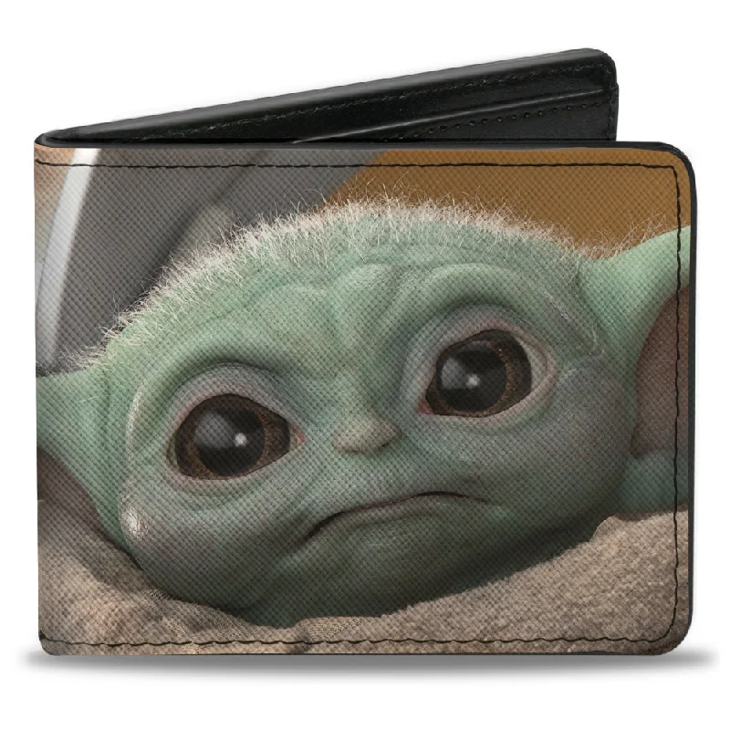 Money clips for women with sleek designs Laser-Cut Metal Passport Covers & Wallets with Geometric Designs for Tech-SavvyBi-Fold Wallet - Star Wars The Child Vivid Frown Pod Pose CLOSE-UP Money clips for women with sleek designs Laser-Cut Metal Passport Covers & Wallets with Geometric Designs for Tech-SavvyBi-Fold Wallet - Star Wars The Child Vivid Frown Pod Pose CLOSE-UP