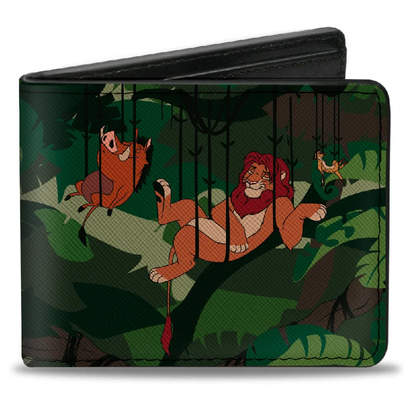 Money clips for women with sleek designs Monogrammed Leather Passport Covers & Wallets as Personalized GiftsBi-Fold Wallet - The Lion King Simba Pumbaa Timon Hakuna Matata Jungle Poses Money clips for women with sleek designs Monogrammed Leather Passport Covers & Wallets as Personalized GiftsBi-Fold Wallet - The Lion King Simba Pumbaa Timon Hakuna Matata Jungle Poses